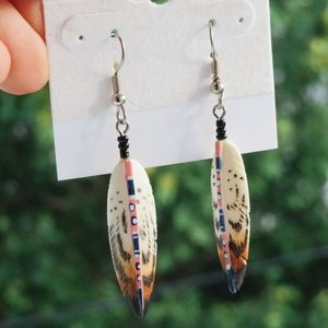 Hand Crafted Feather Earrings